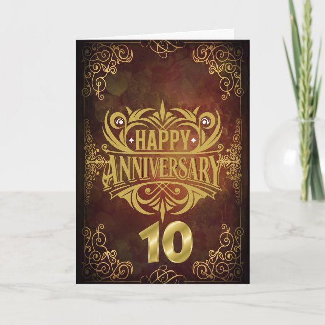 Invitation Jour d'anniversaire pour nous 10 ans (Devant)