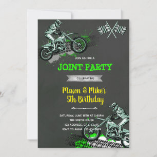 Invitation Jour d'anniversaire pour vélo droit