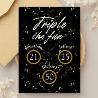 Jour d'anniversaire triple Le plaisir