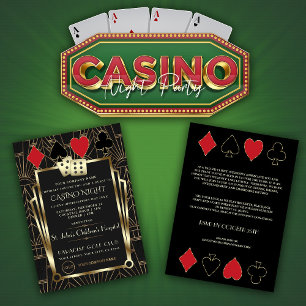 Invitation Jour d'appréciation du client de Casino Night Comp