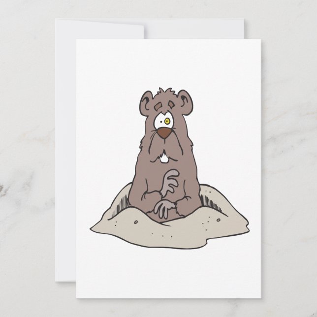 Invitation Jour de Groundhog (Devant)