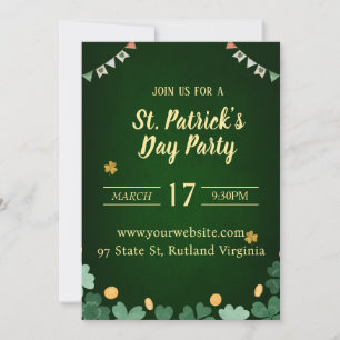 invitation Jour de la Saint Patrick