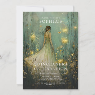Invitation Jour de l'anniversaire de Quinceanera