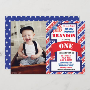 Invitation Jour de l'Indépendance 1er anniversaire Photo de l