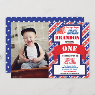 Invitation Jour de l'Indépendance 1er anniversaire Photo de l