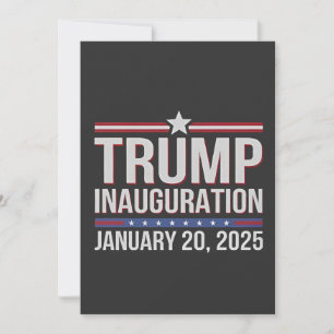 Invitation Jour de l'investiture de Trump Janvier 2025 Présid