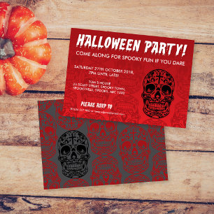 Invitation Jour de l'invitation de l'Halloween mort