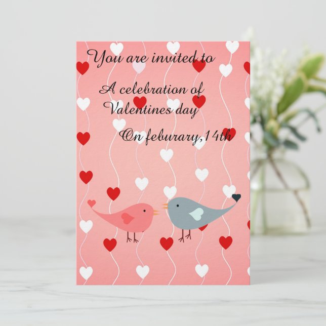 Invitation jour des valentines (Debout devant)