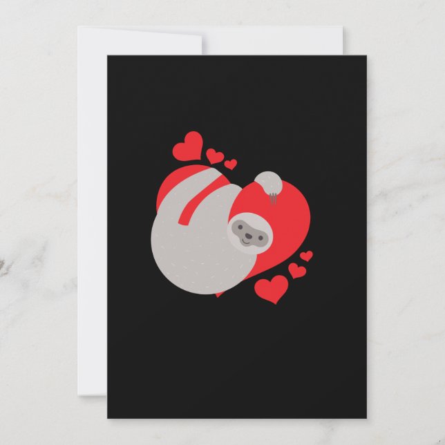 Invitation Jour des Valentines joyeux et adorables (Devant)
