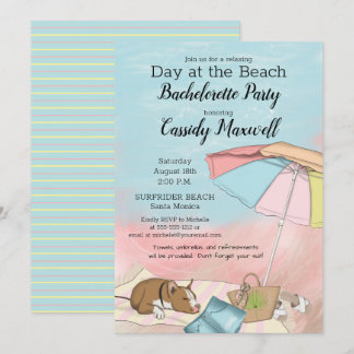 Invitation Jour d'été à la Beach Bachelorette Party