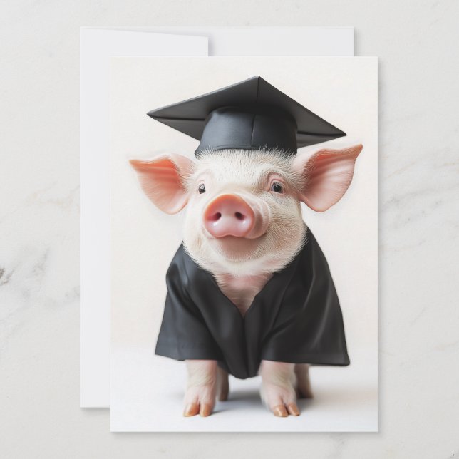 Invitation Jour d'études Piggy Style (Devant)