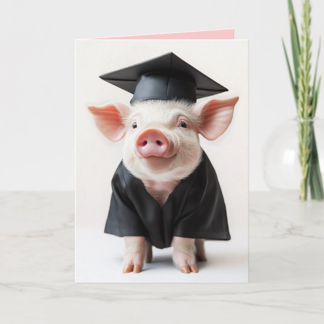 Invitation Jour d'études Piggy Style (Devant)