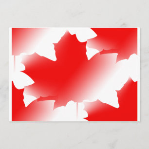 Invitation Jour du Canada - feuille d'érable