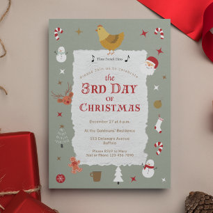 Invitation Jour férié de Noël, 3 jours fériés