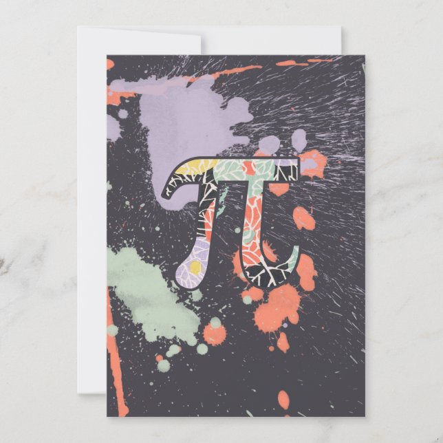 Invitation Jour Pi Rétro Artistique (Devant)