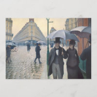 Jour pluvieux de rue de Gustave Caillebotte |