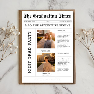 Invitation Journal Aventure Commence La Partie Diplômée Mixte