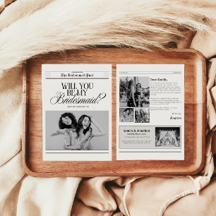 Invitation Journal de proposition de demoiselle d'honneur min