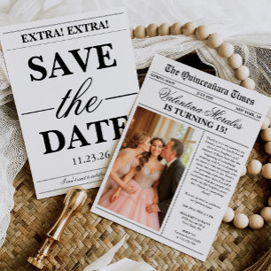 Invitation Journal Unique Fun Photo Quinceanera