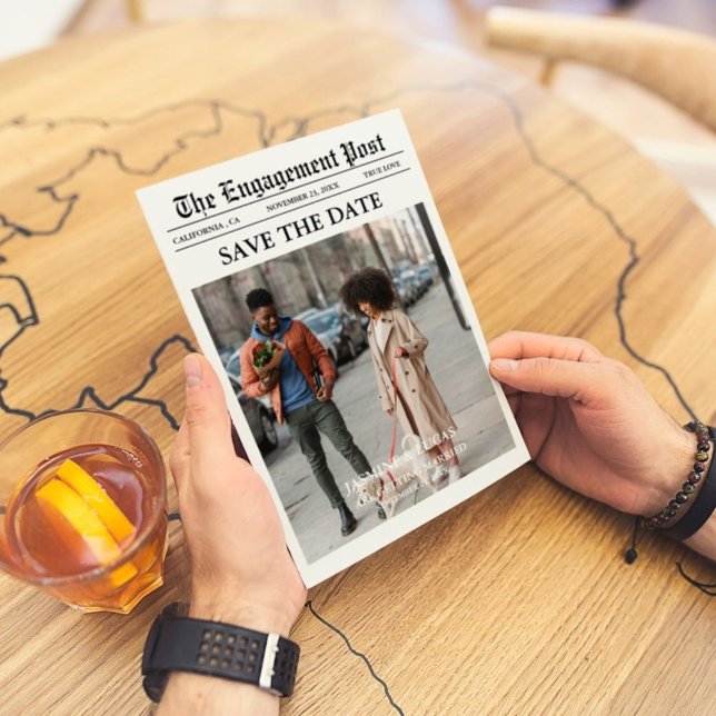 Invitation Journal Unique Fun Photo Save the Date Mariage (Créateur téléchargé)