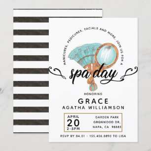 Invitation Journée de Spa Vintage