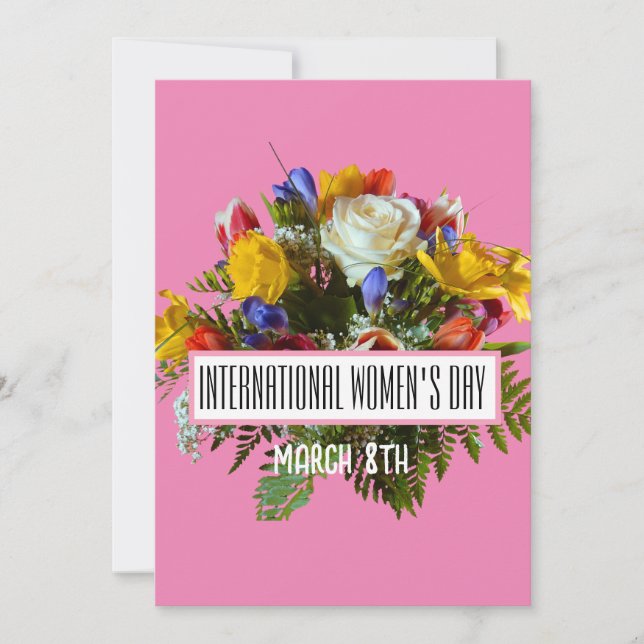 INVITATION JOURNÉE INTERNATIONALE DE LA FEMME 8 MARS (Devant)