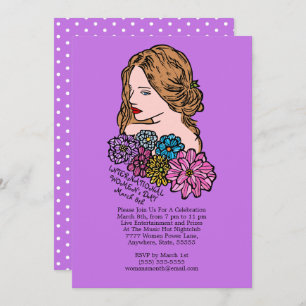 Invitation Journée Internationale de la Femme Belle Lady Part