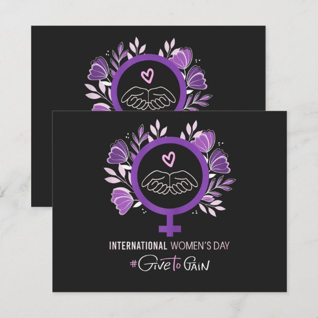 Invitation Journée internationale des femmes 2026 8 mars (Devant / Derrière)