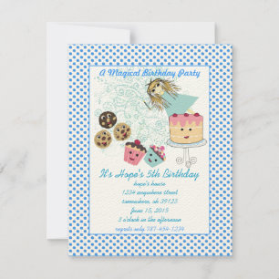 Invitation Jours magiques Anime Fête Anniversaire