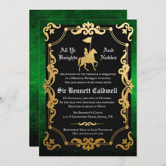 Invitation Joutante D Anniversaire De Chevalier Zazzle Fr