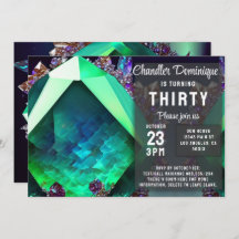 Joyau de cristal Green Emerald Gemstone May Annive