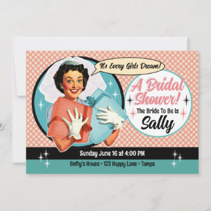 Invitation Joyeuse Bride Shower - Rose