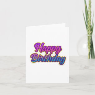 Invitation Joyeuse conception de typographie d'anniversaire e