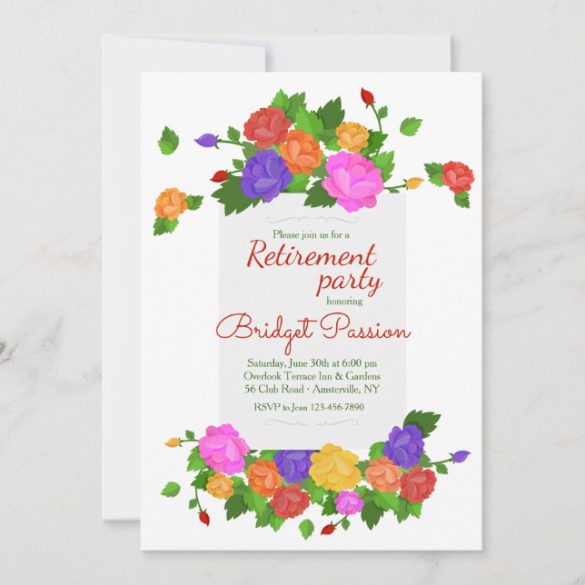 Invitation joyeuse d'occasion (Devant)