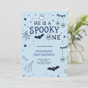 Invitation Joyeuse fête d'anniversaire Halloween avec un fant