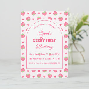 Invitation Joyeuse fête d'anniversaire pour une première fois