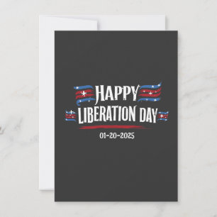 Invitation Joyeuse fête de la libération 2025 Trump Amérique 