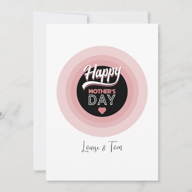 Invitation Joyeuse fête des mères (Devant)