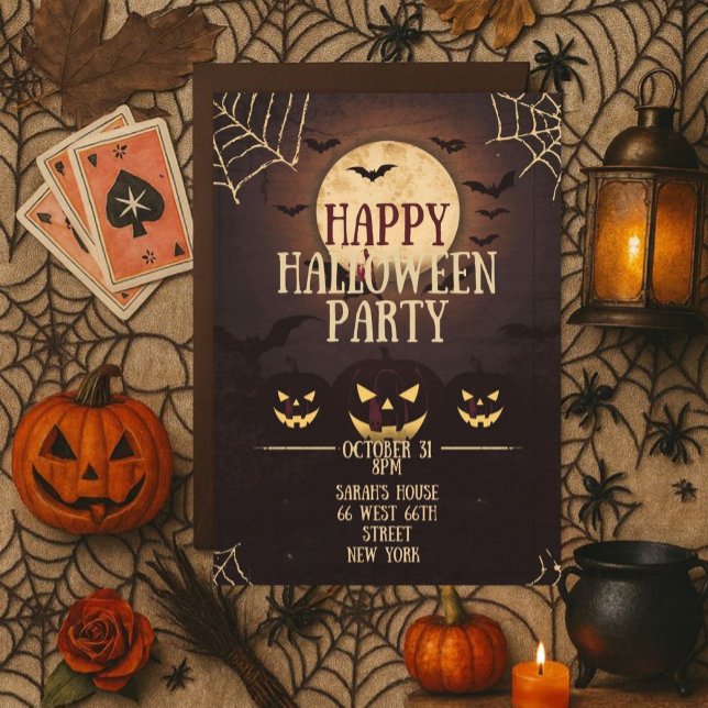 Invitation Joyeuse fête d'Halloween (Créateur téléchargé)