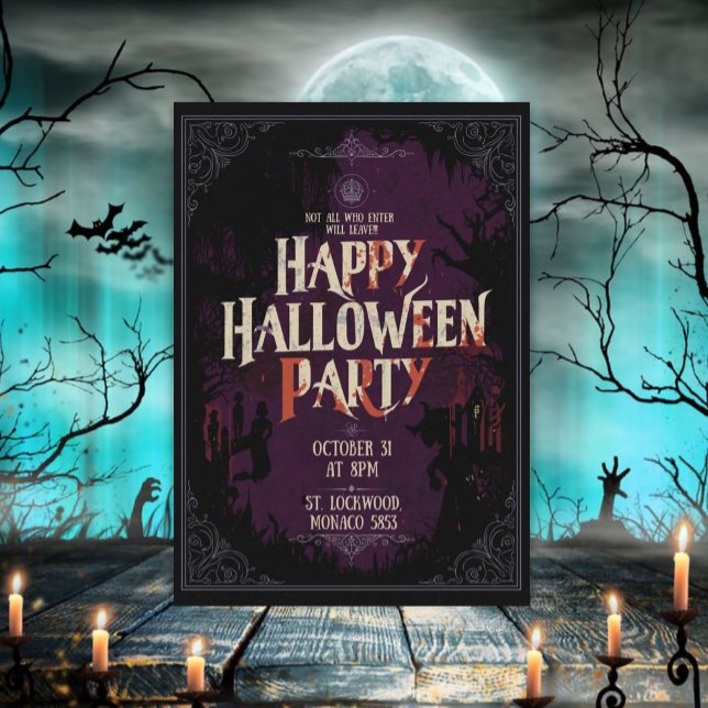 Invitation Joyeuse fête d'Halloween (Créateur téléchargé)