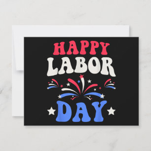 Invitation Joyeuse Fête du Travail Hommes Femmes Enfants