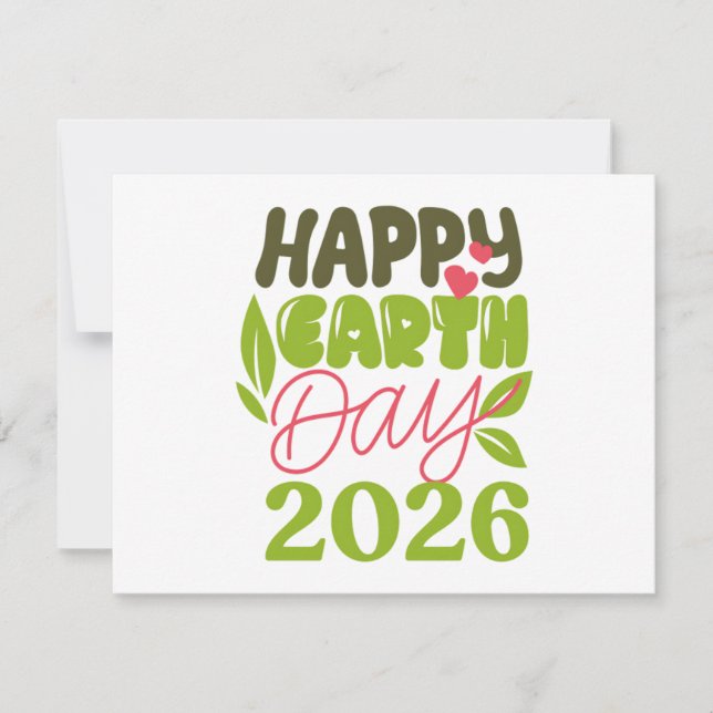 Invitation Joyeuse Journée de la Terre 2026 (Devant)