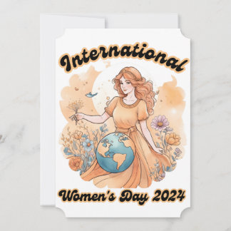 Invitation joyeuse journée des femmes 8 mars 2024