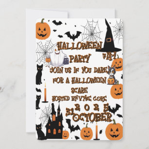 Invitation Joyeuse oeuvre Citrouille d'Halloween