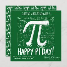Invitation Joyeuse Pi Day - Fun Math