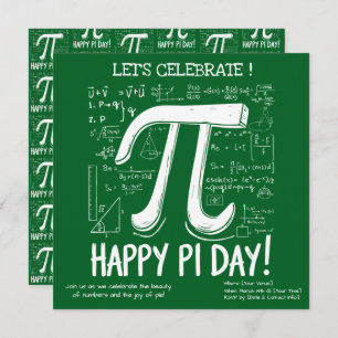 Invitation Joyeuse Pi Day - Fun Math