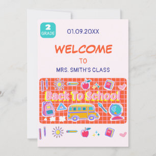 Invitation Joyeuse Rentrée! Message de l'enseignant