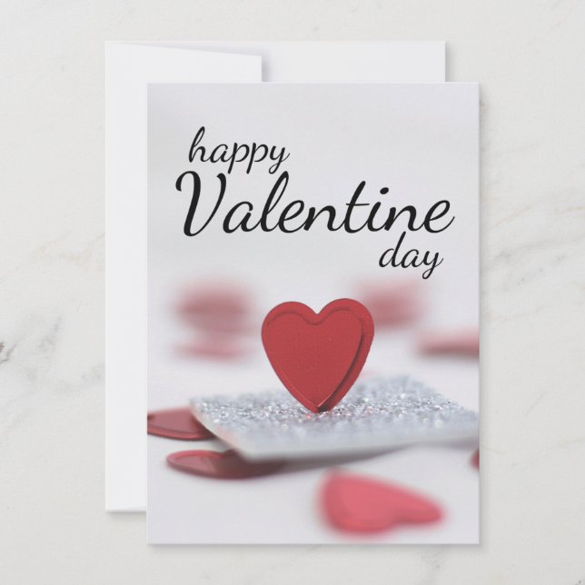 Invitation Joyeuse Saint-Valentin (Devant)