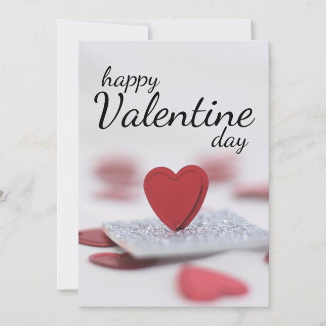 Invitation Joyeuse Saint-Valentin (Devant)
