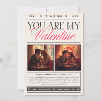 Invitation Joyeuse Saint-Valentin Art mural romantique 